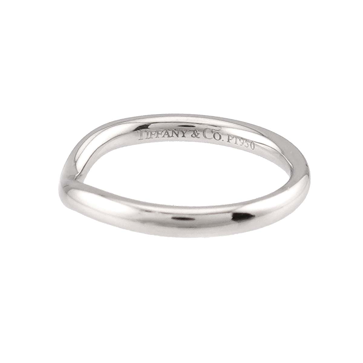 Curved Band Ring Platinum size4.5(US)