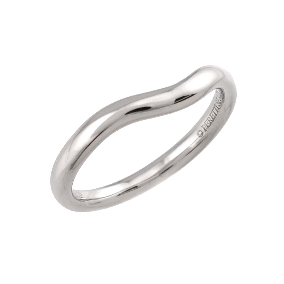 Curved Band Ring Platinum size4.5(US)
