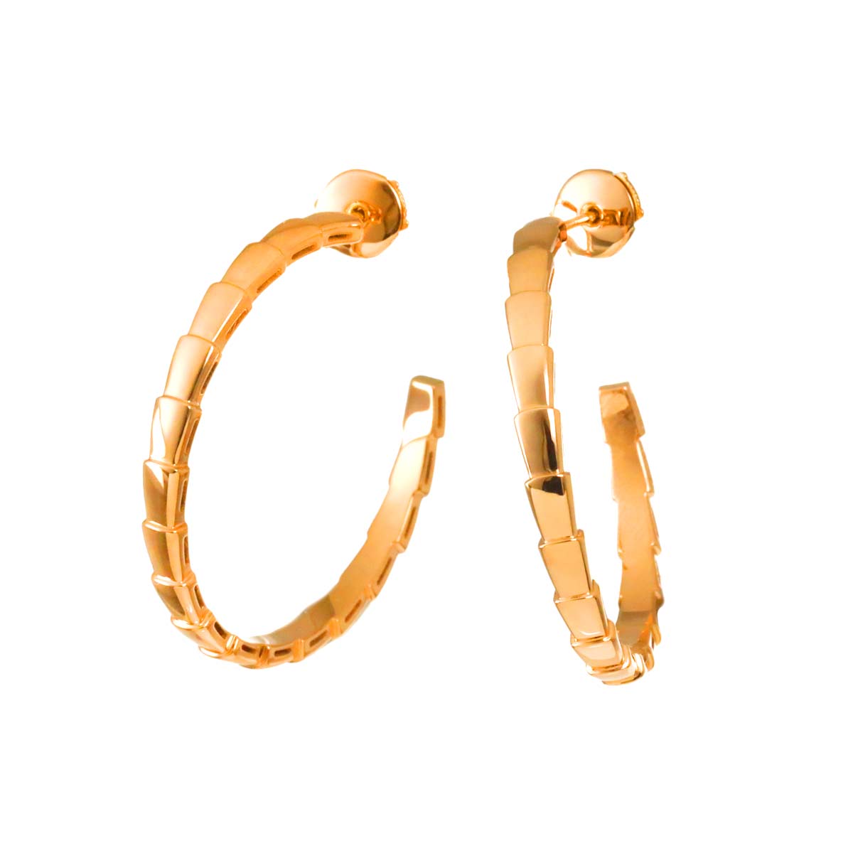 Serpenti Earrings Pierced 18K Pink Gold 750