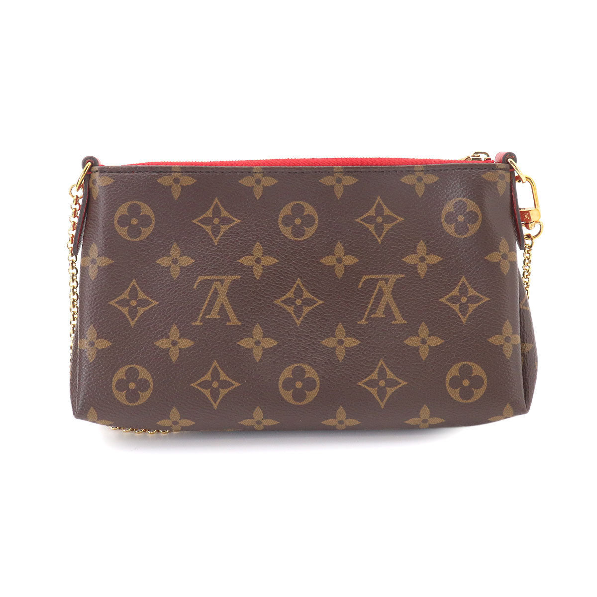 Monogram Pallas Clutch Shoulder Bag Cerise M41638