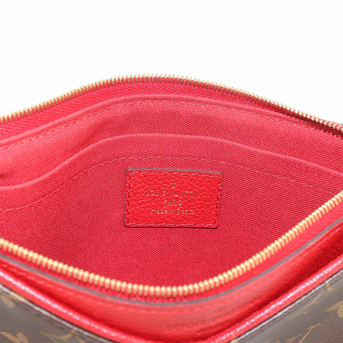 Monogram Pallas Clutch Shoulder Bag Cerise M41638