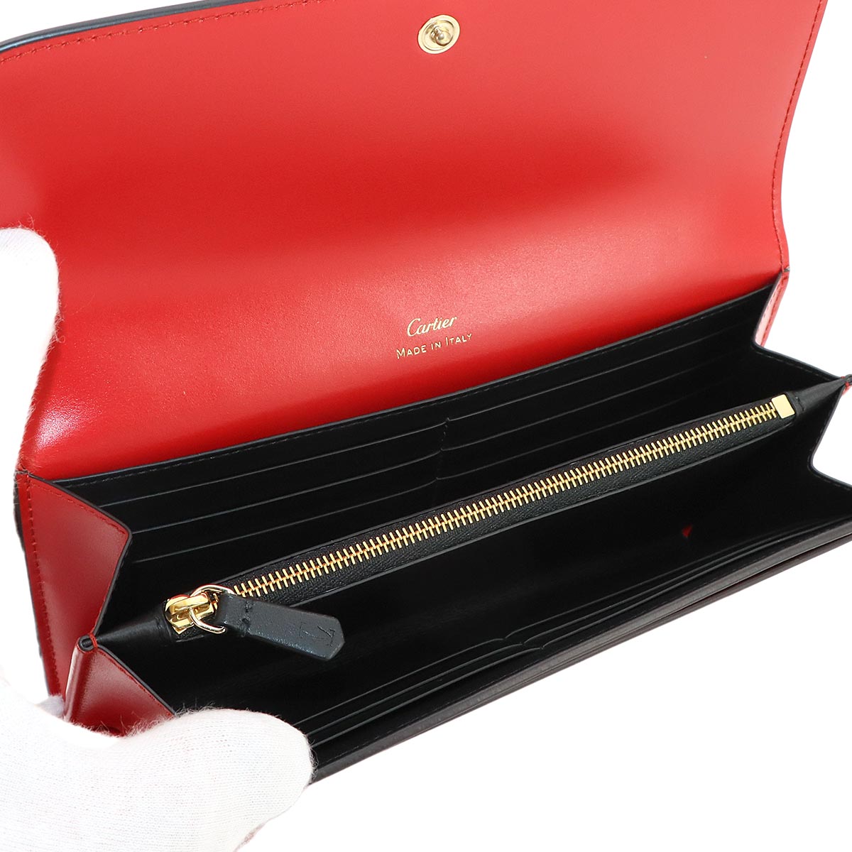 C de cartier Long Wallet Leather Leather CRL3001998 Purse
