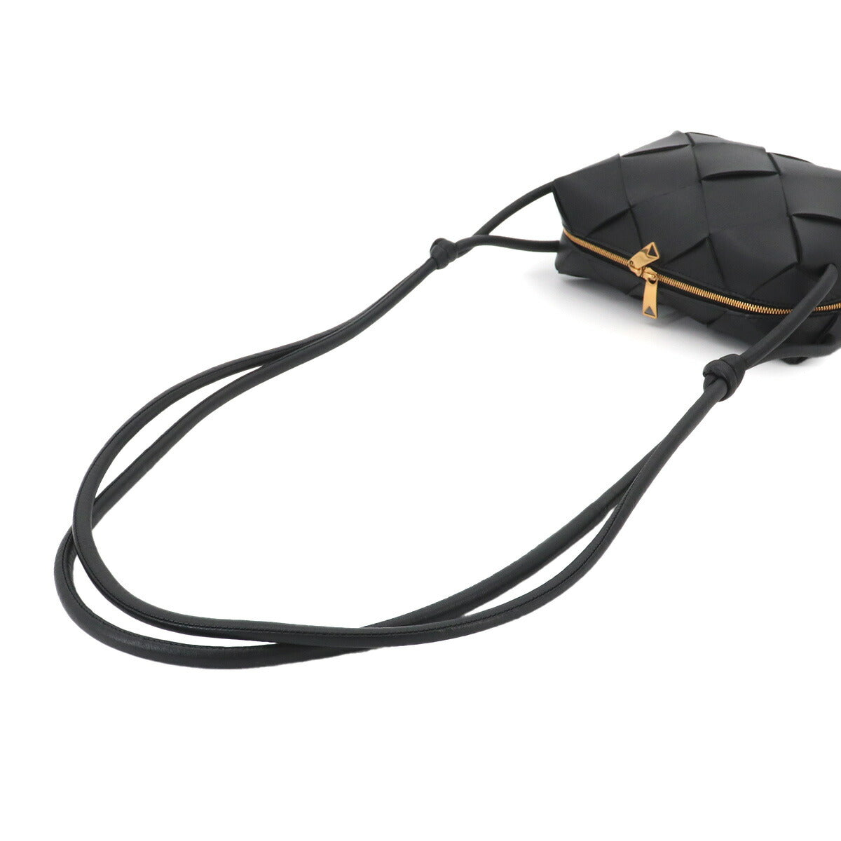 Intrecciato Small Cassette Camera Shoulder Bag 709417