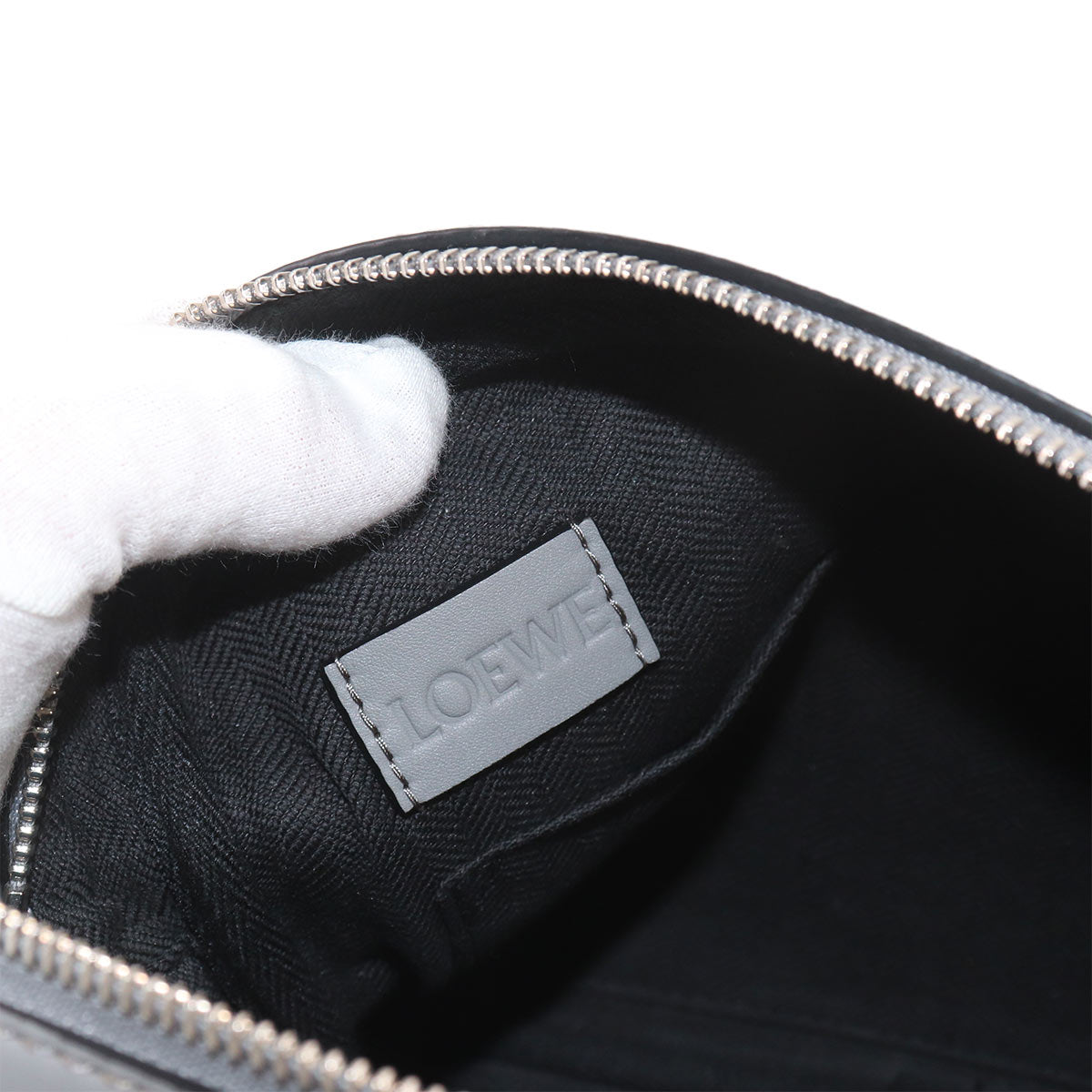 Military Messenger XS Shoulder Bag Leather Gray Purse