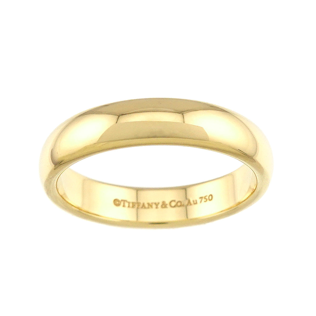 Forever Band Ring 18K Yellow Gold 750 Size7.5(US)