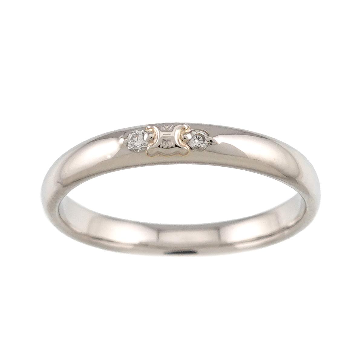 Macadam Diamond 0.02ct Ring Pt size6-6.25(US)