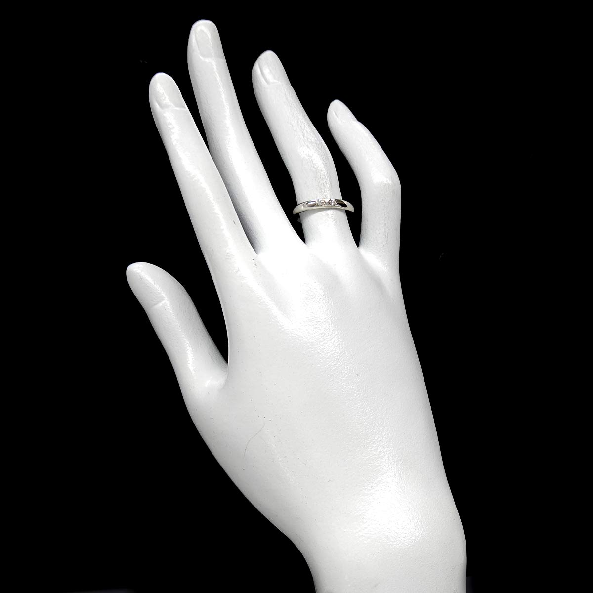 Macadam Diamond 0.02ct Ring Pt size6-6.25(US)