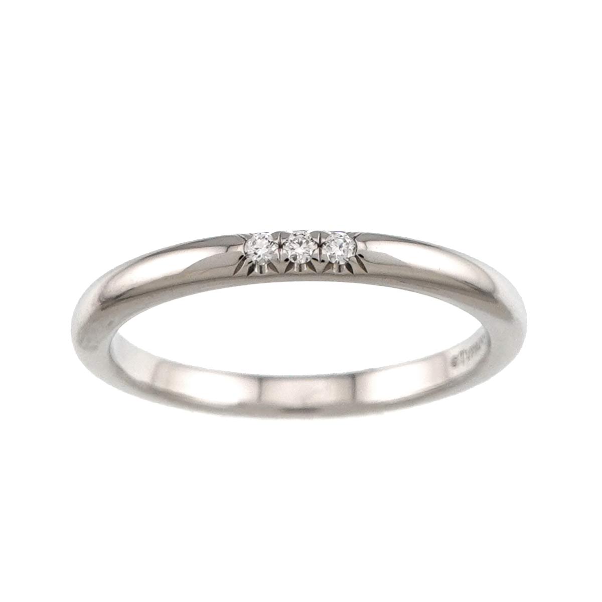 Forever Band Diamond Ring Pt Platinum Size5.75-6(US)