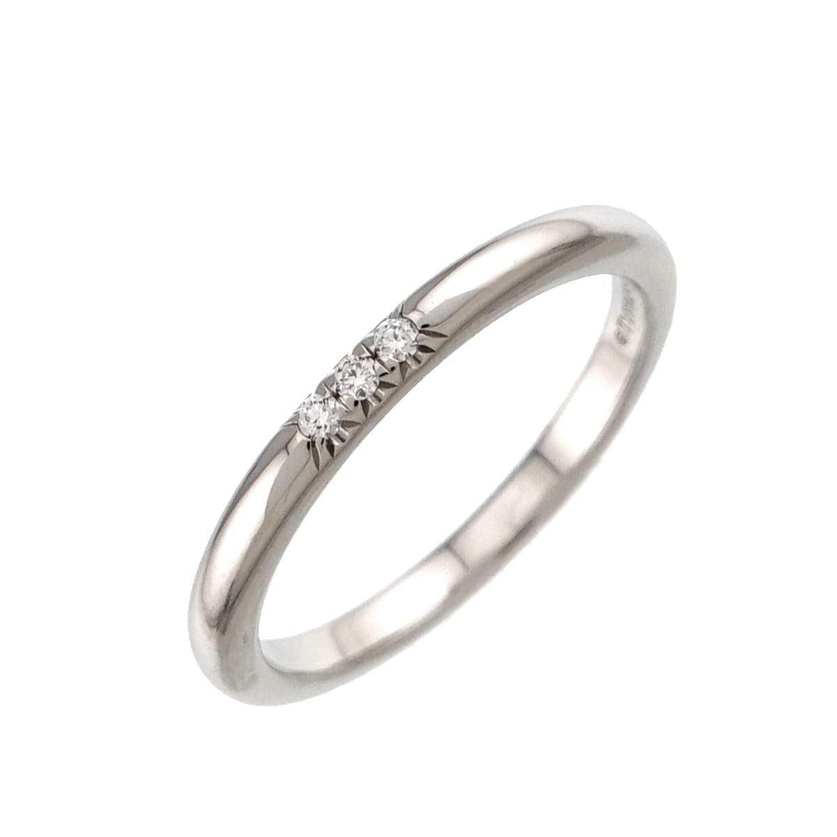 Forever Band Diamond Ring Pt Platinum Size5.75-6(US)