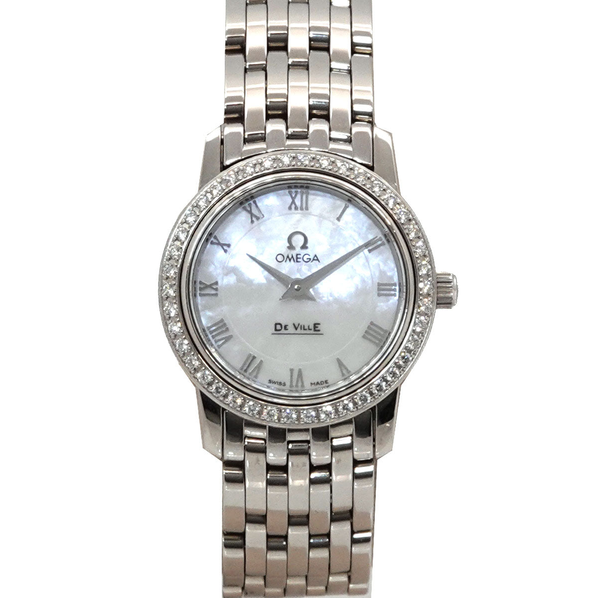 De Ville 4575 71 Quartz Diamond White Shell Dial Ladies watch