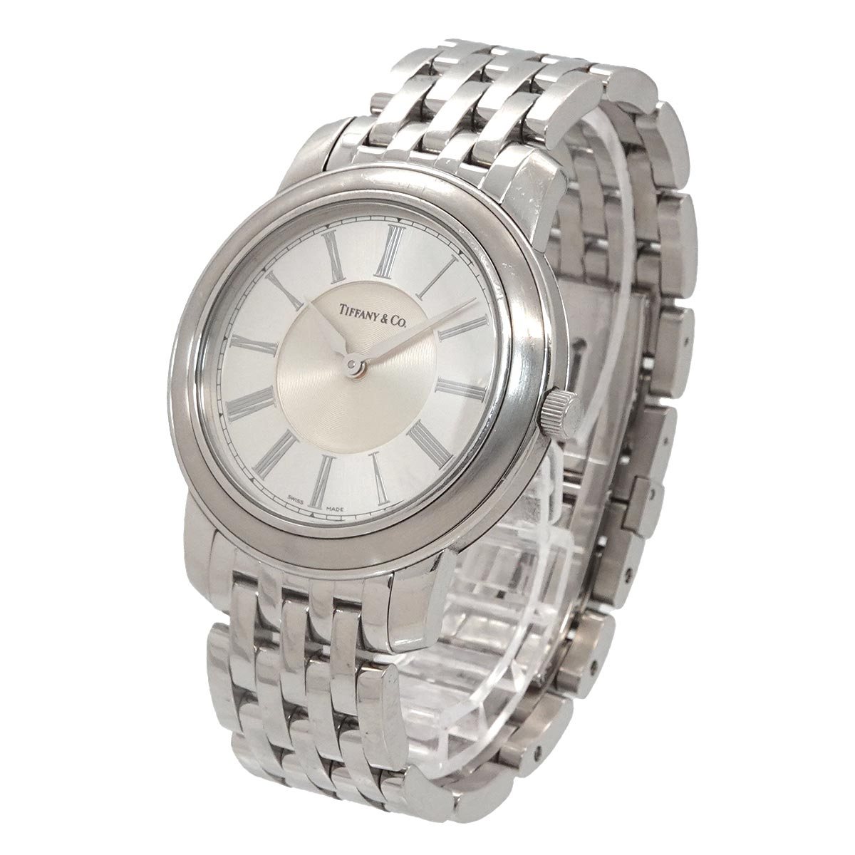 Mark Round Silver Dial Quartz Mens Watch