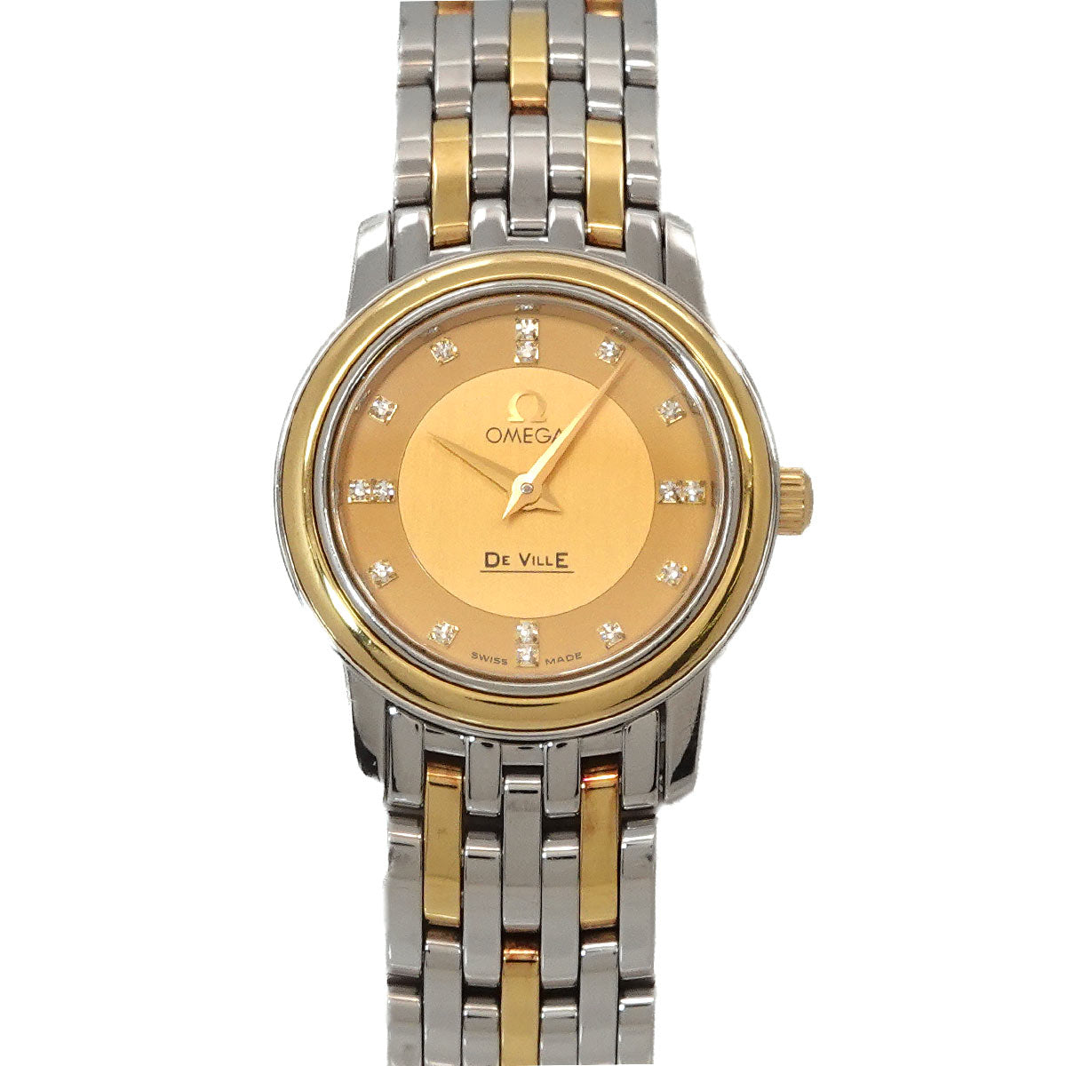 DeVille 4370 16 Yellow Gold 16P Diamond Quarts Ladies