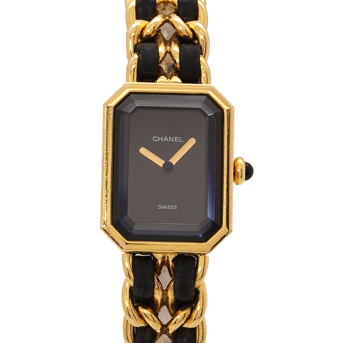 Premiere Size M H0001 Vintage Quartz Black Dial Ladies Watch