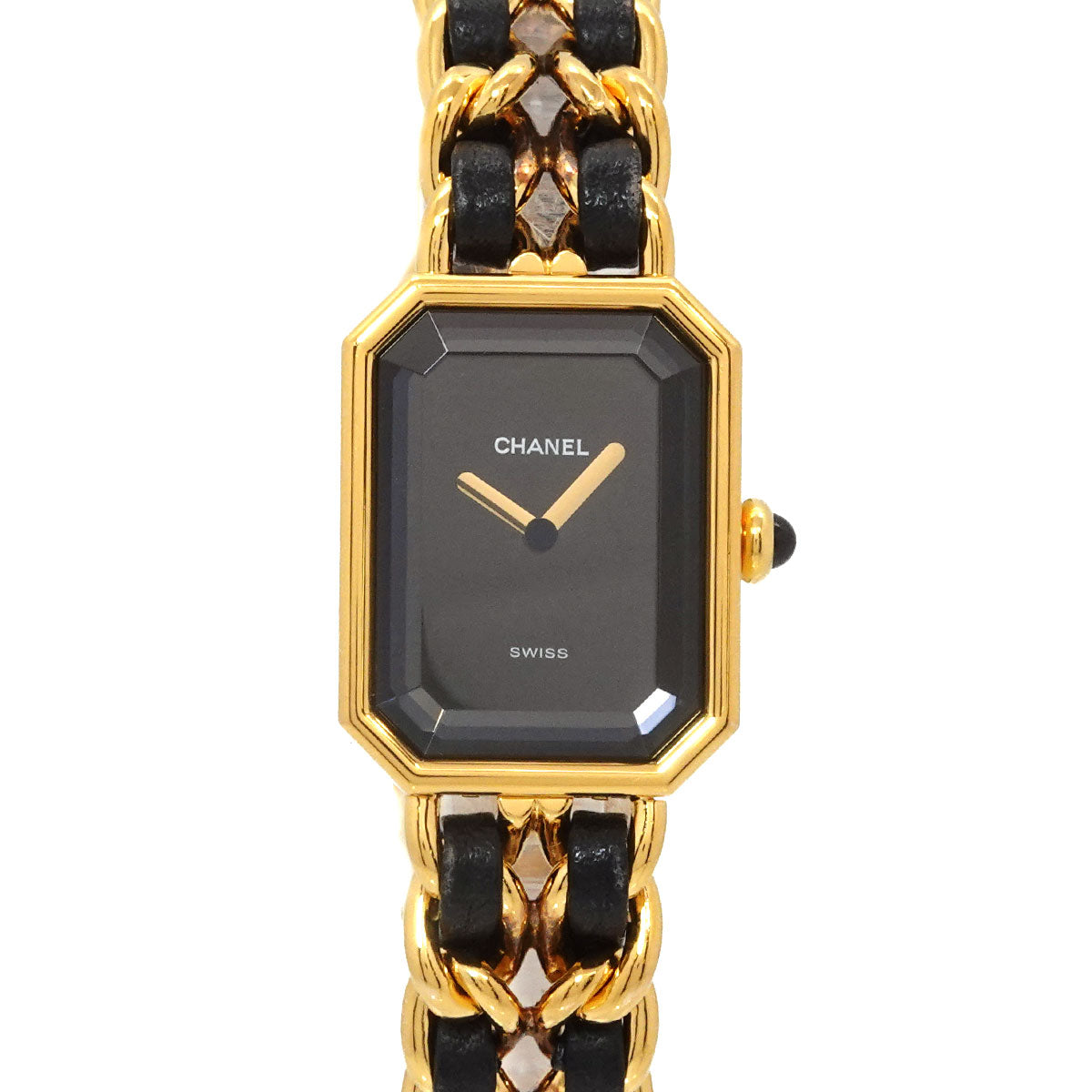 Premiere Size L H0001 Vintage Quartz Black Dial Ladies Watch