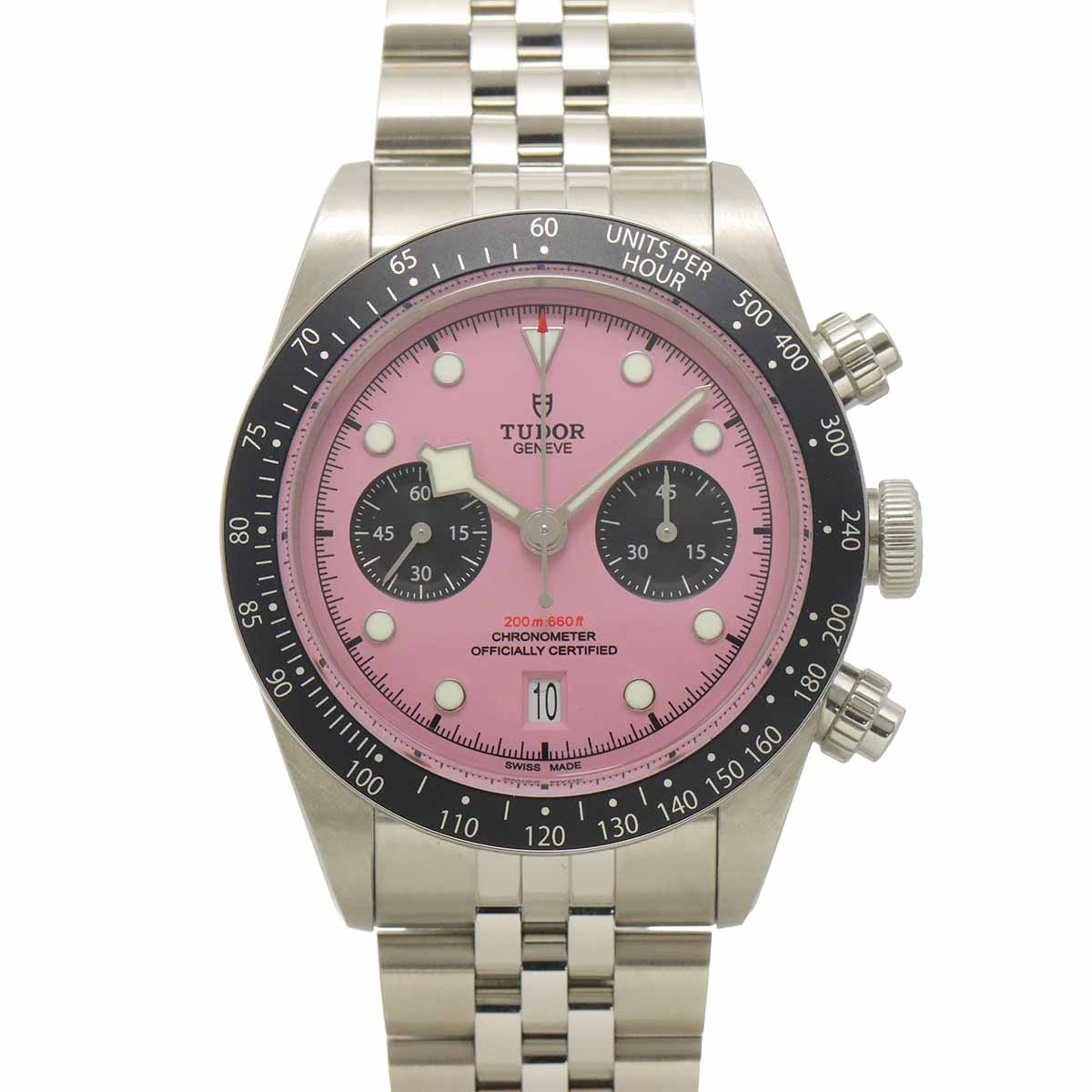 Black Bay Chronograph 79360N Automatic Pink Dial Mens Watch