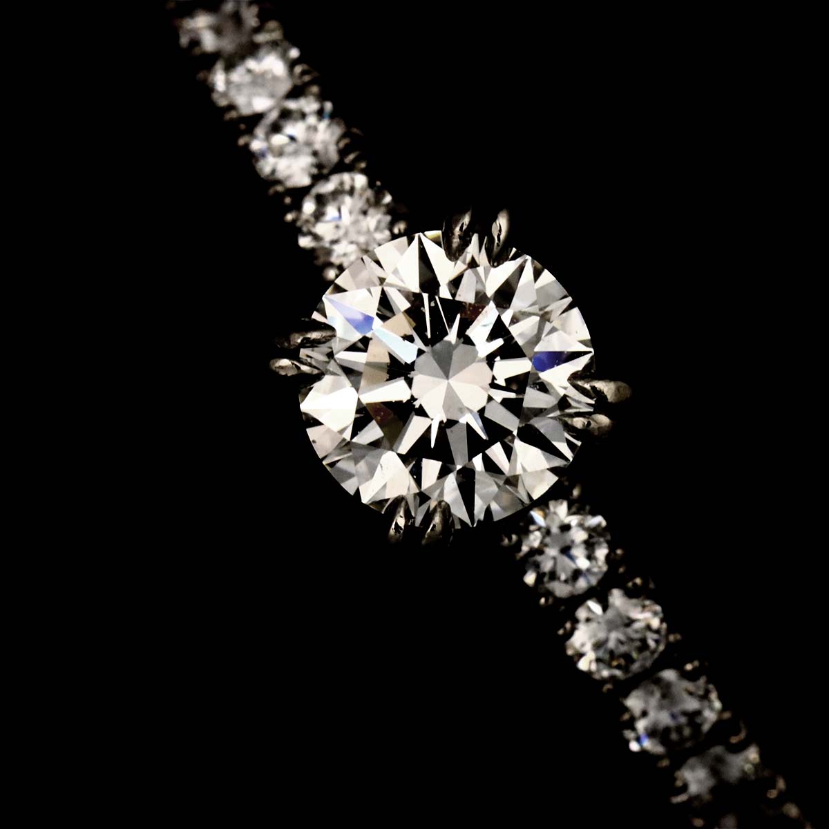 Diamond 0.54ct D/VVS2/3EX Ring Pt Size4-4.5(US)