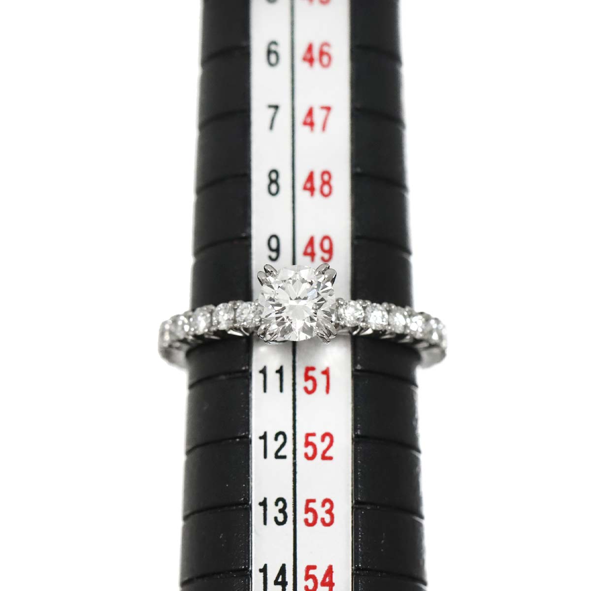 Diamond 0.54ct D/VVS2/3EX Ring Pt Size4-4.5(US)