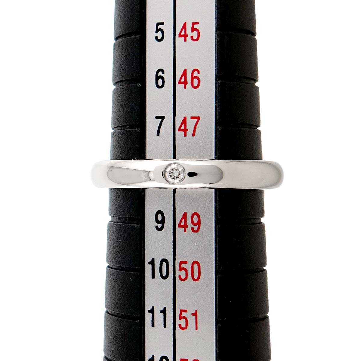 Stacking Band Ring Diamond 1P Platinum Size4.5(US)