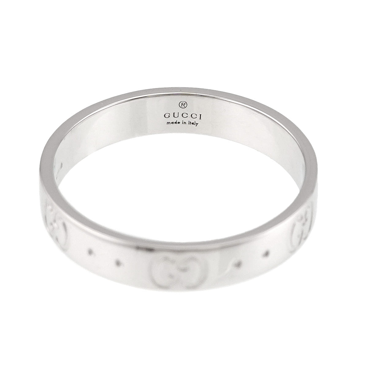 Icon Ring 18K WG White Gold 750 Size19 8.25-8.75(US)