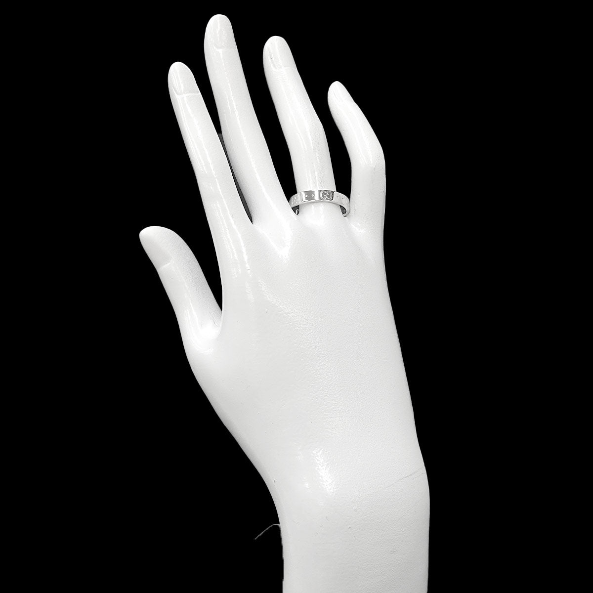 Icon Ring 18K WG White Gold 750 Size19 8.25-8.75(US)