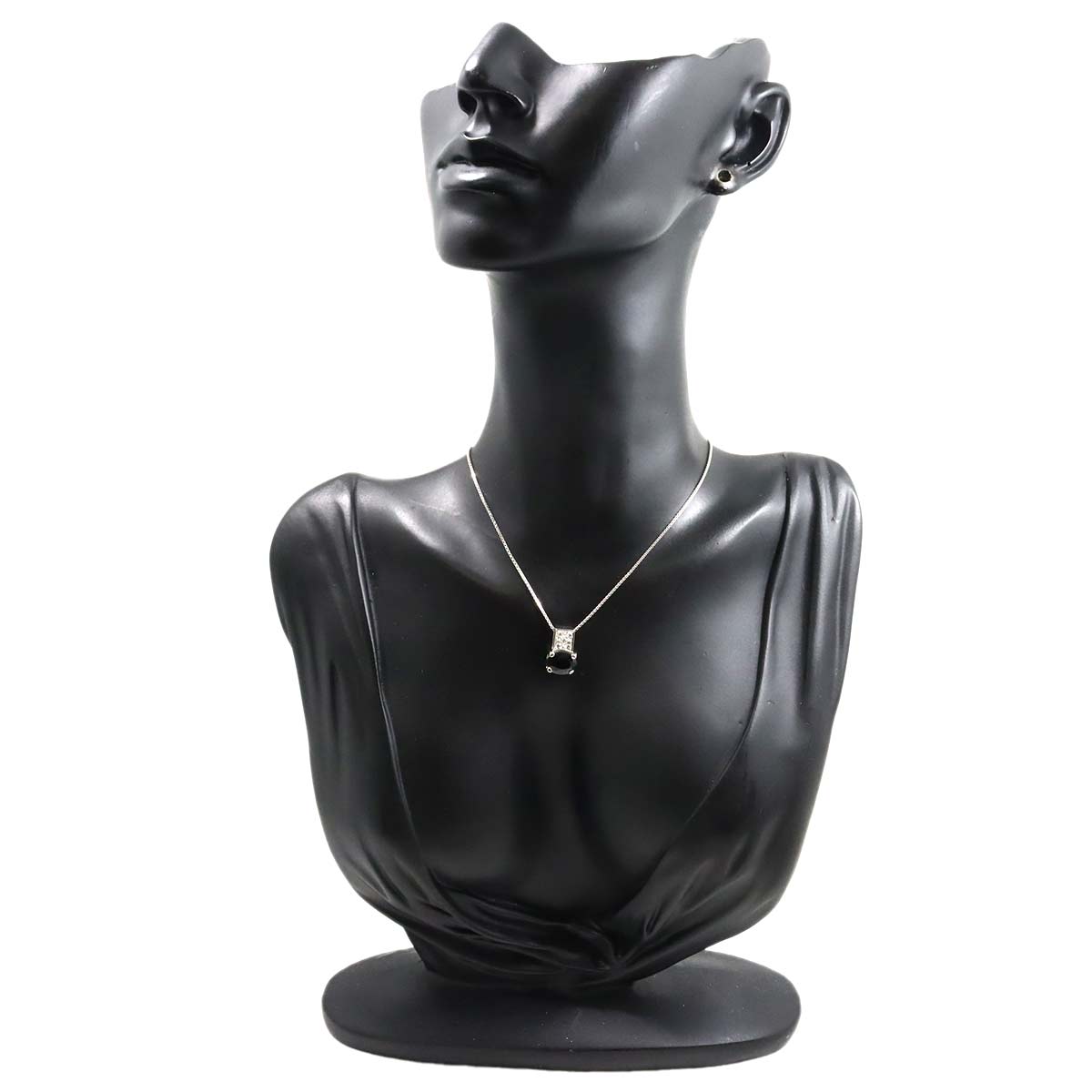 Sapphire 2.57ct Diamond 0.11ct Necklace Platinum