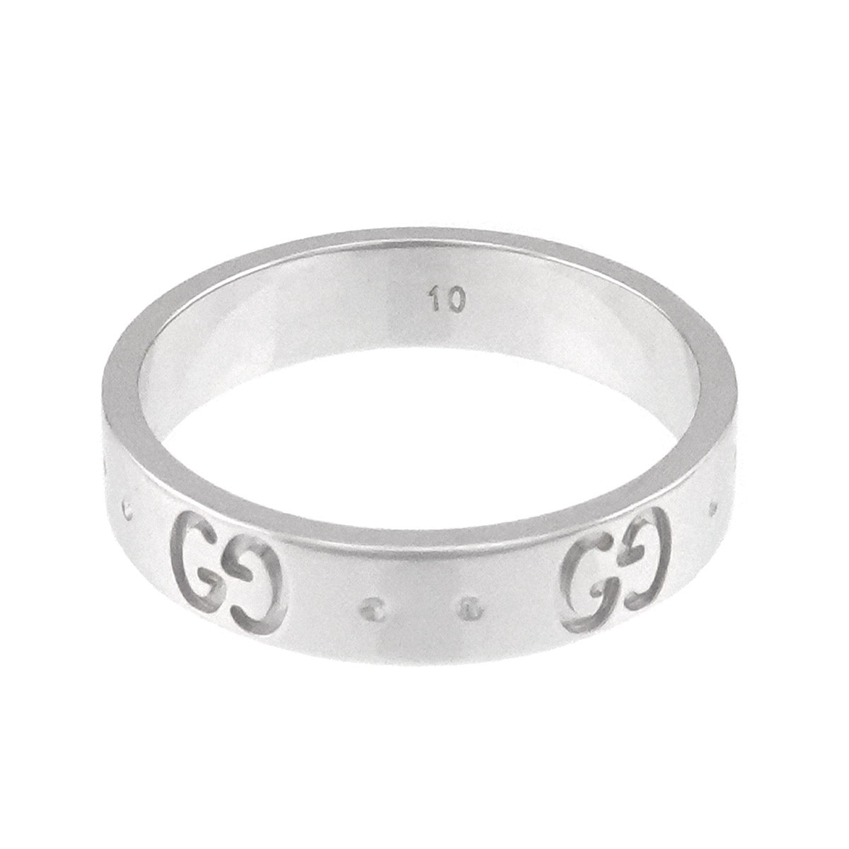 Icon Ring 18K WG White Gold 750 Size10 5-5.25(US)