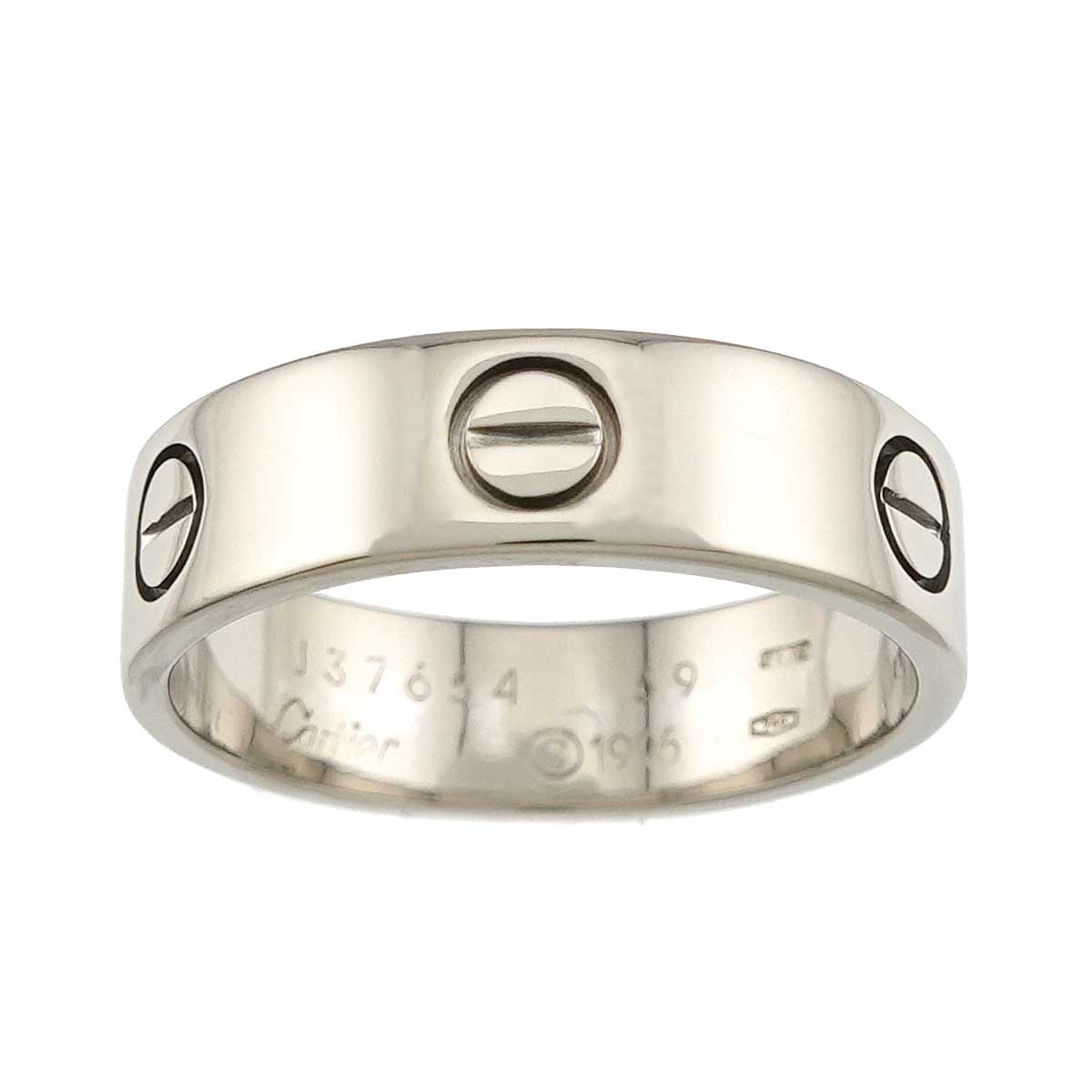 Love Ring 18K White Gold 750 size59 8.75(US)
