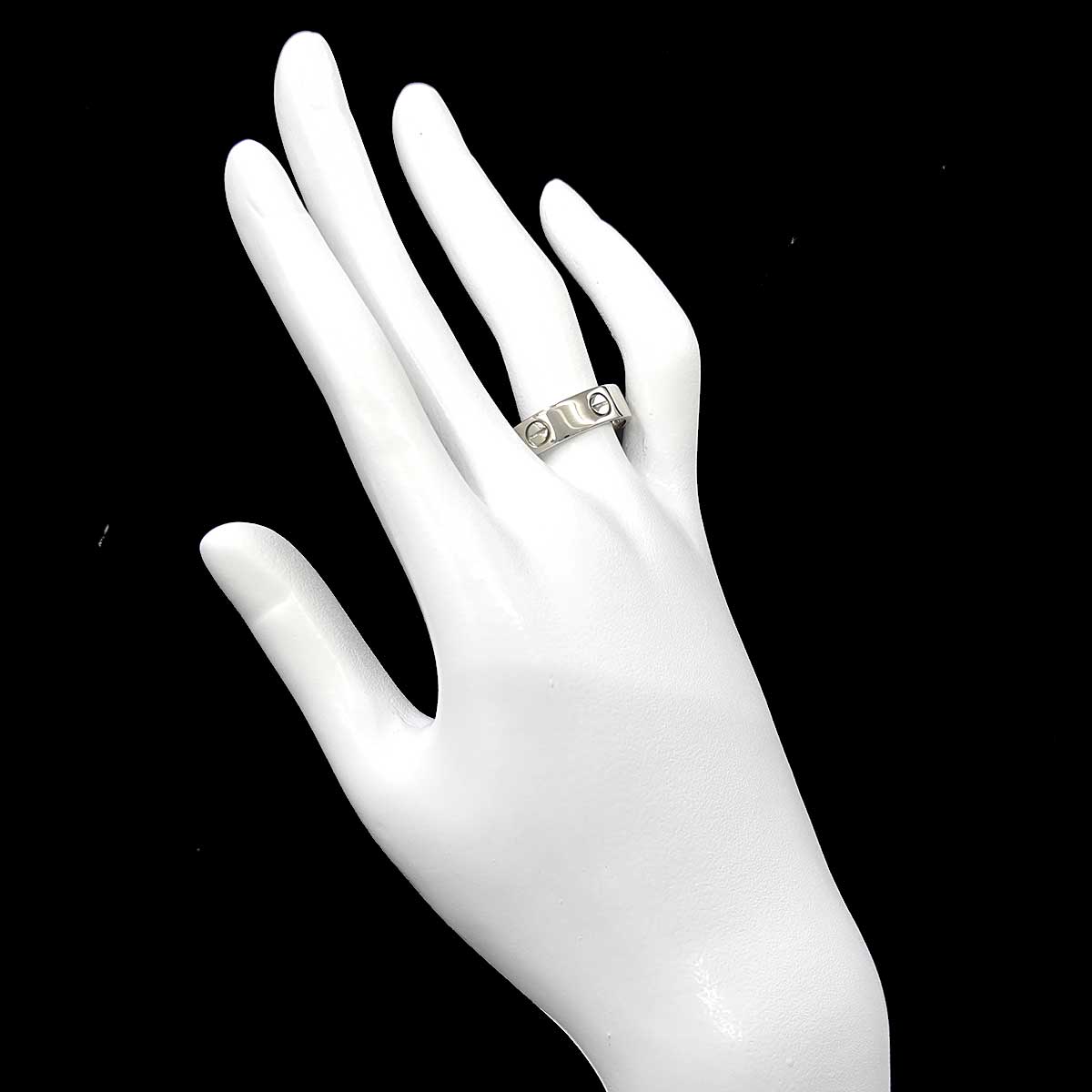 Love Ring 18K White Gold 750 size59 8.75(US)
