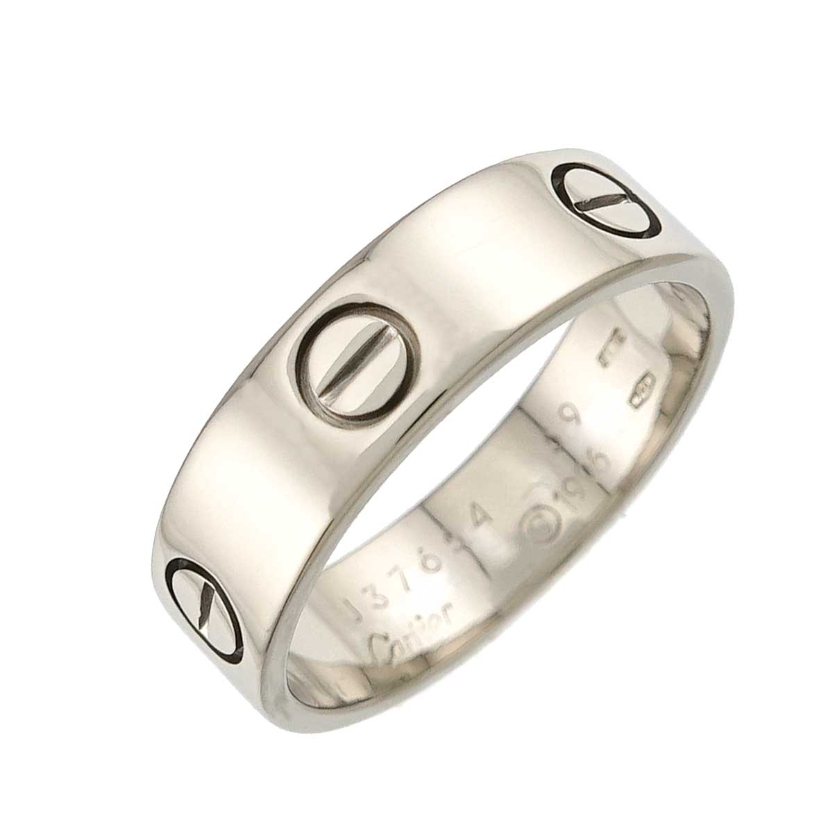 Love Ring 18K White Gold 750 size59 8.75(US)