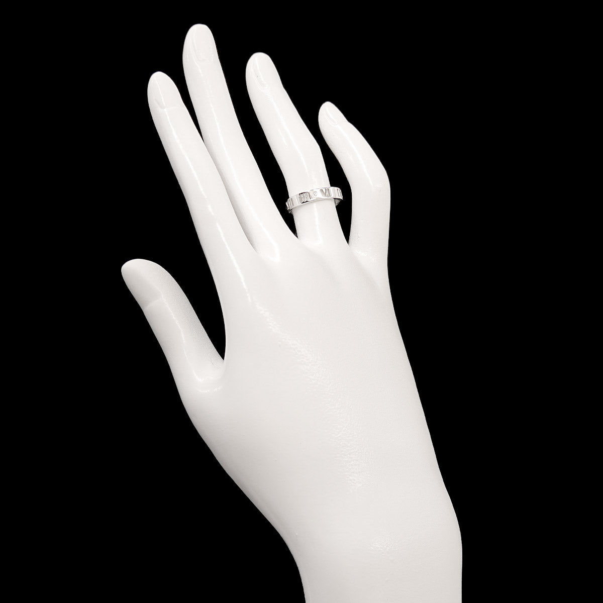 Atlas Diamond Ring 18K White Gold 750 size4-4.5(US)