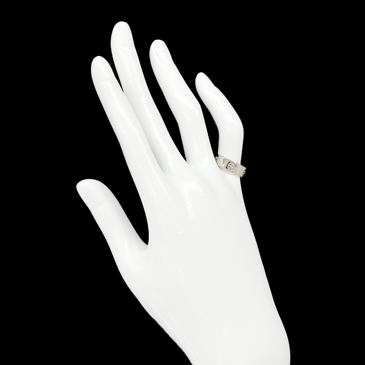 Love Ring 18K White Gold 750 size52 5.5-5.75(US)