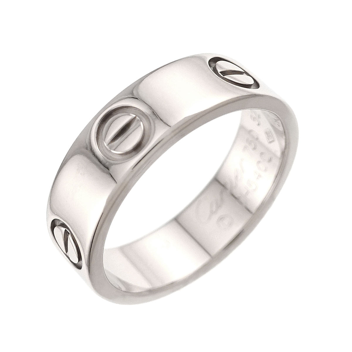 Love Ring 18K White Gold 750 size52 5.5-5.75(US)
