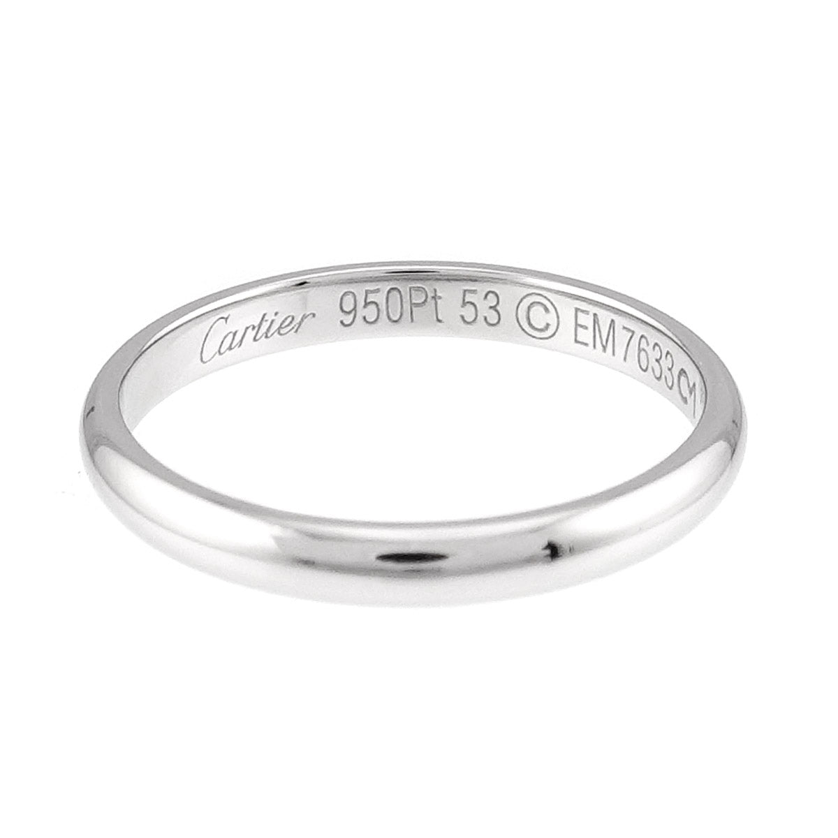 Classic Ring Platinum Size53 6.25-6.5(US)