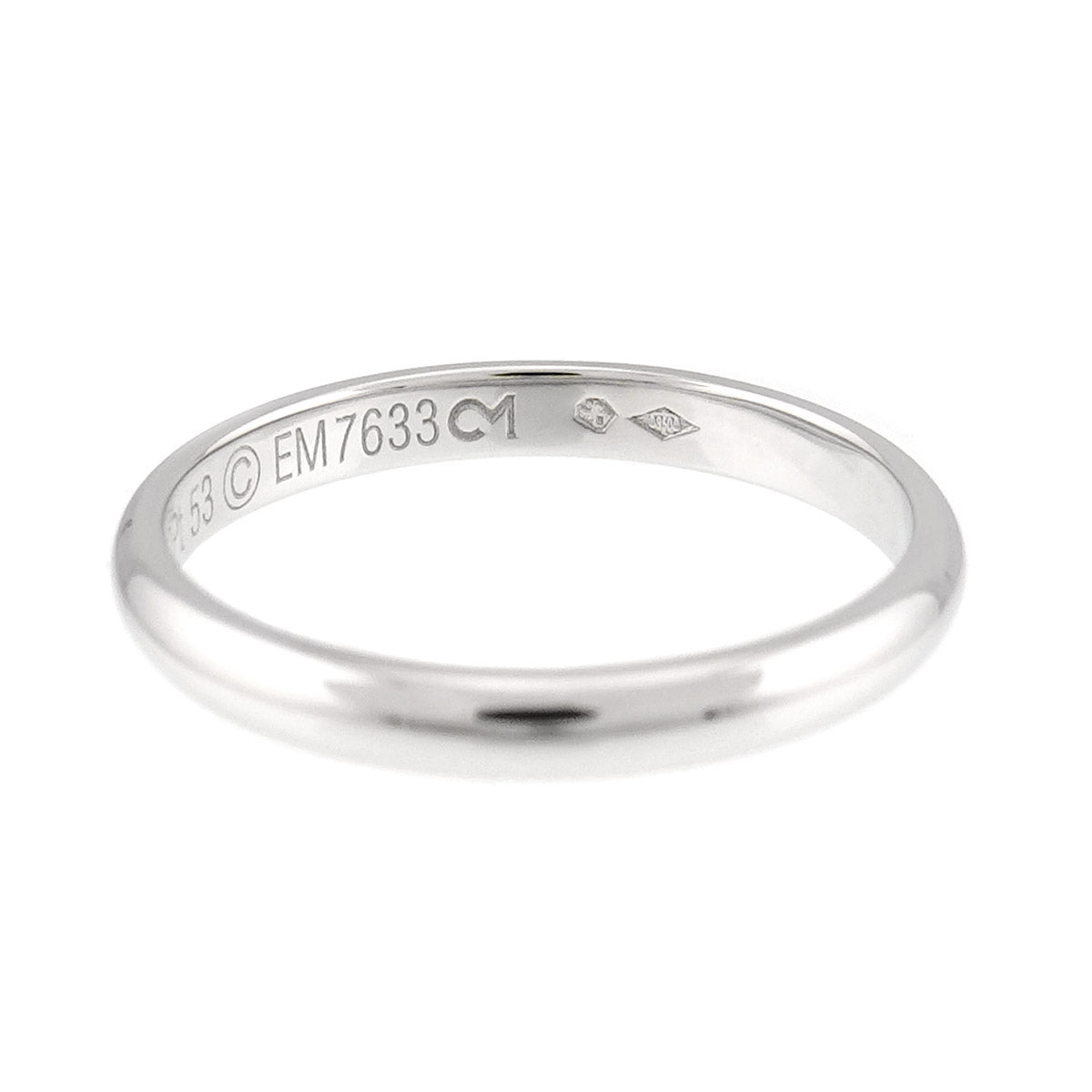 Classic Ring Platinum Size53 6.25-6.5(US)