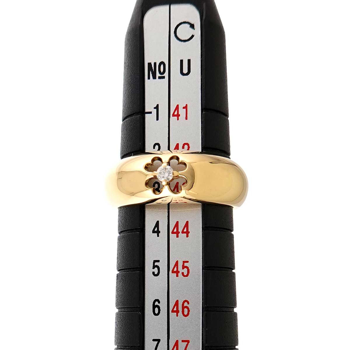 Diamond 0.02ct Ring 18K YG 750 Size2.25-2.5(US)