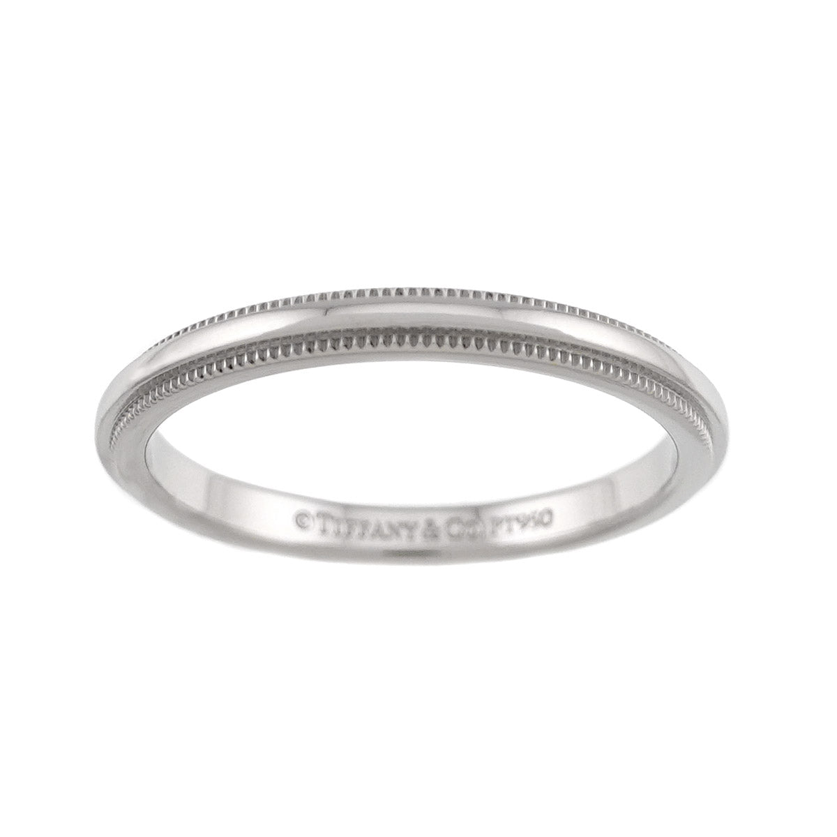 Milgrain Band Ring Pt Platinum Size7.25(US)