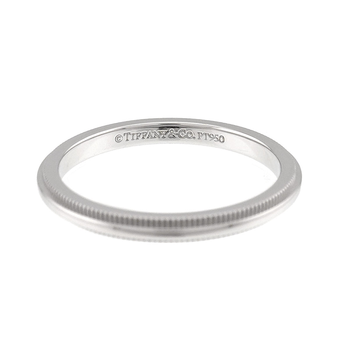 Milgrain Band Ring Pt Platinum Size7.25(US)