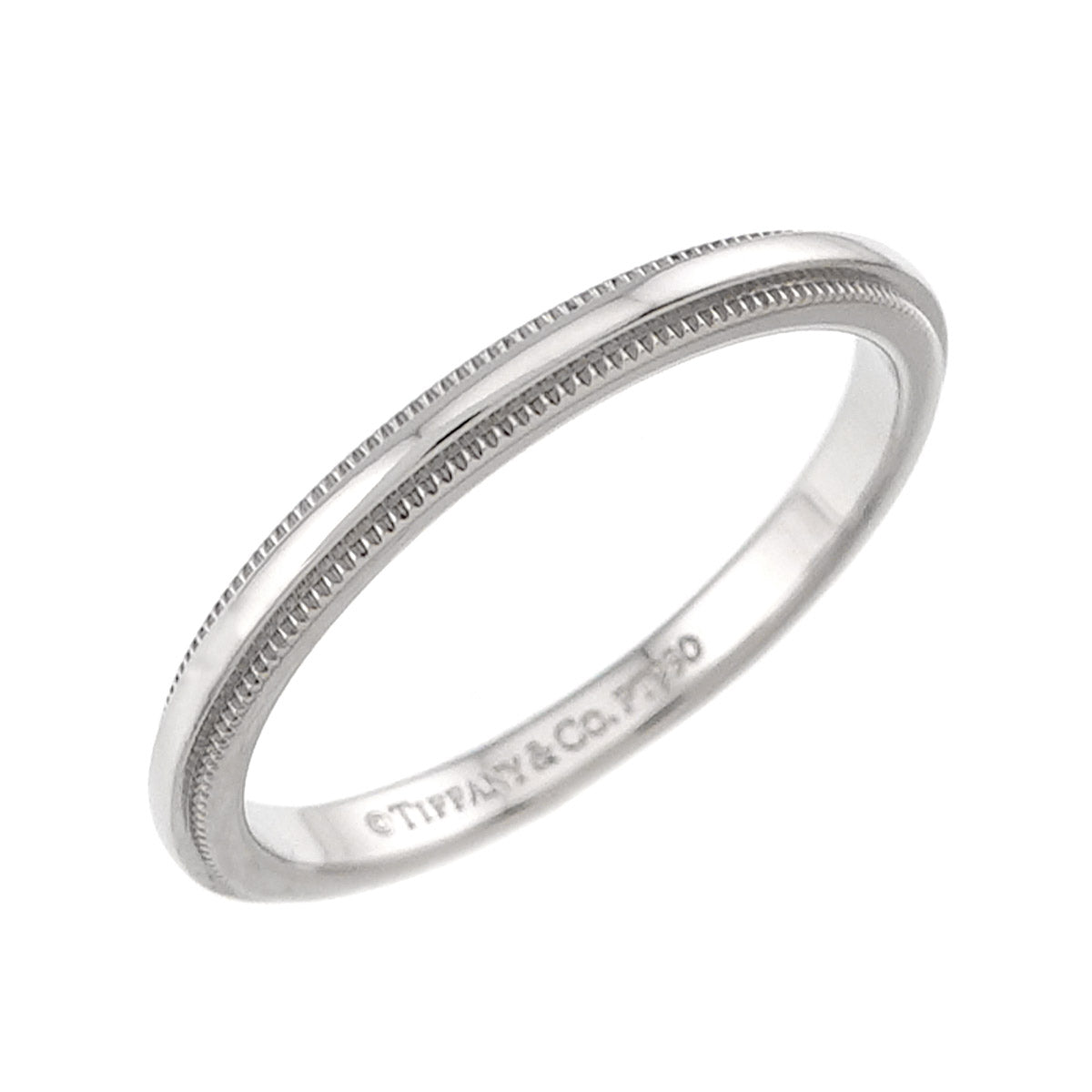 Milgrain Band Ring Pt Platinum Size7.25(US)