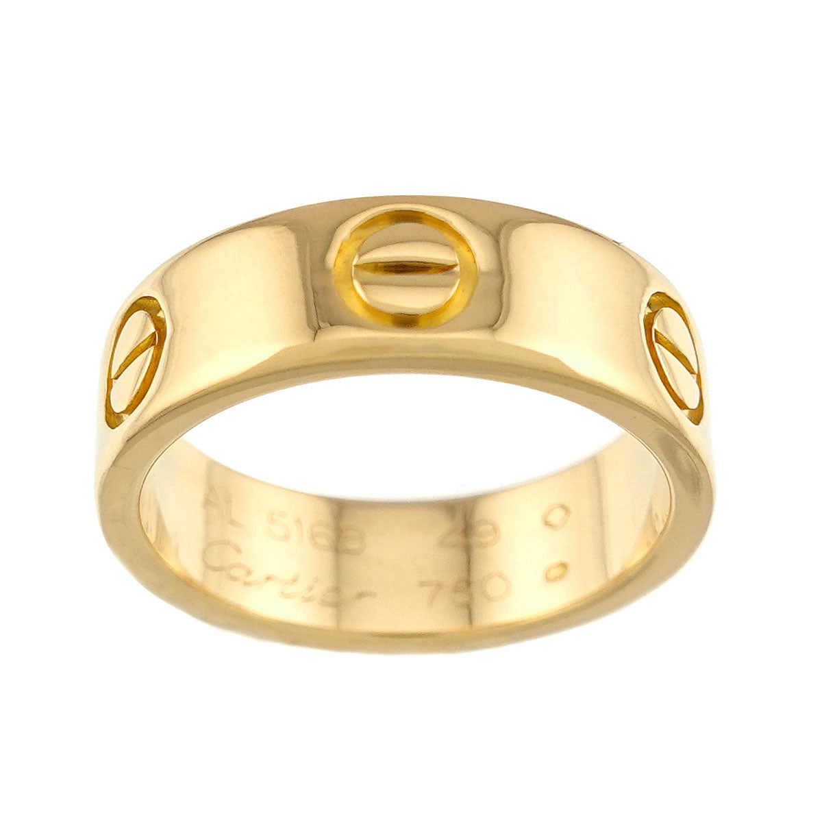 Love Ring 18K Yellow Gold 750 size49　4.75-5(US)