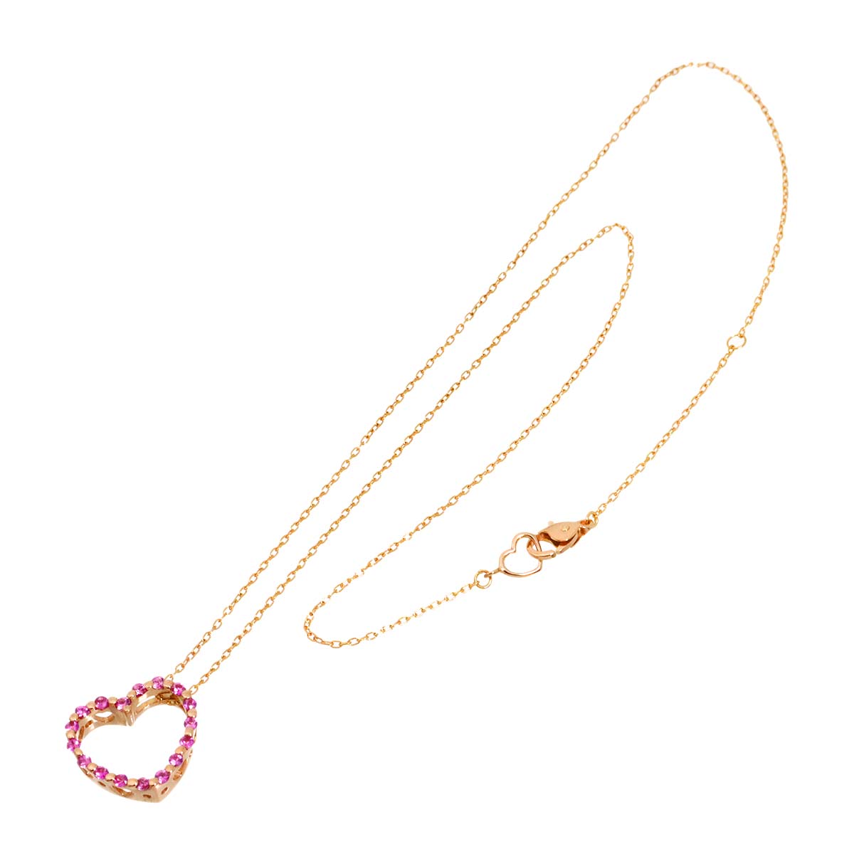 Sapphire 0.41ct Necklace 18K PG 750