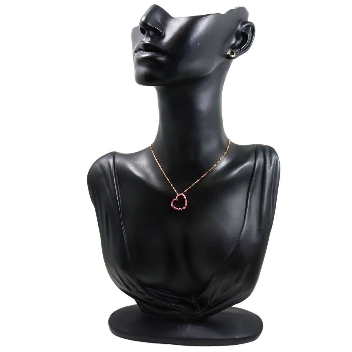Sapphire 0.41ct Necklace 18K PG 750