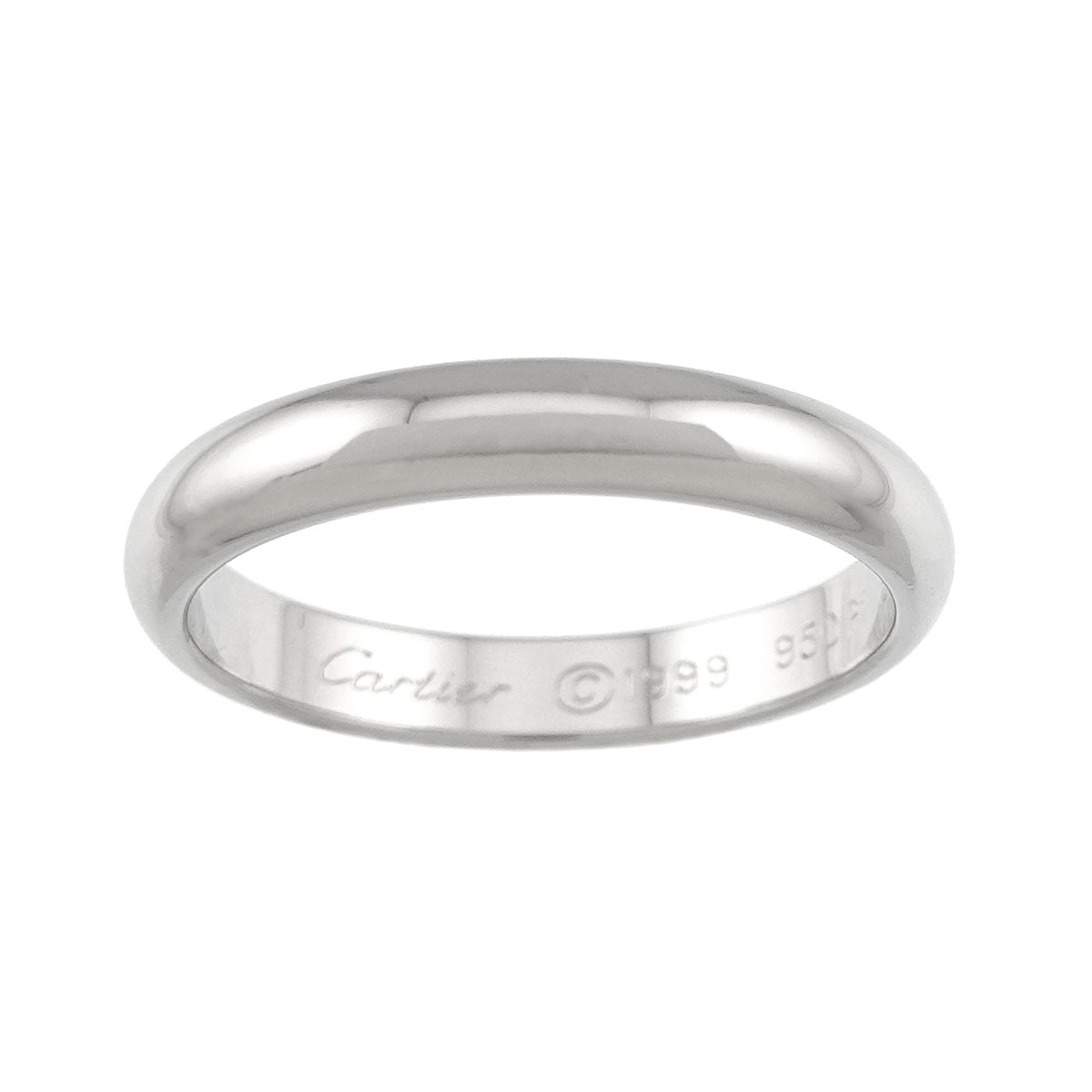 1895 Classic Band Ring Platinum Size58 8.25(US)