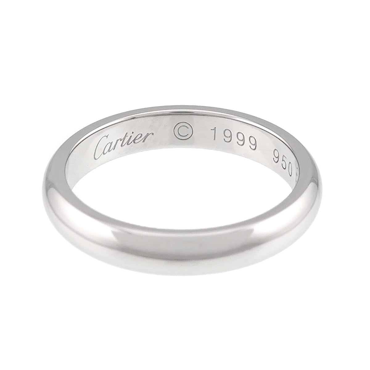 Classic Band Ring Pt Platinum size52 6(US)
