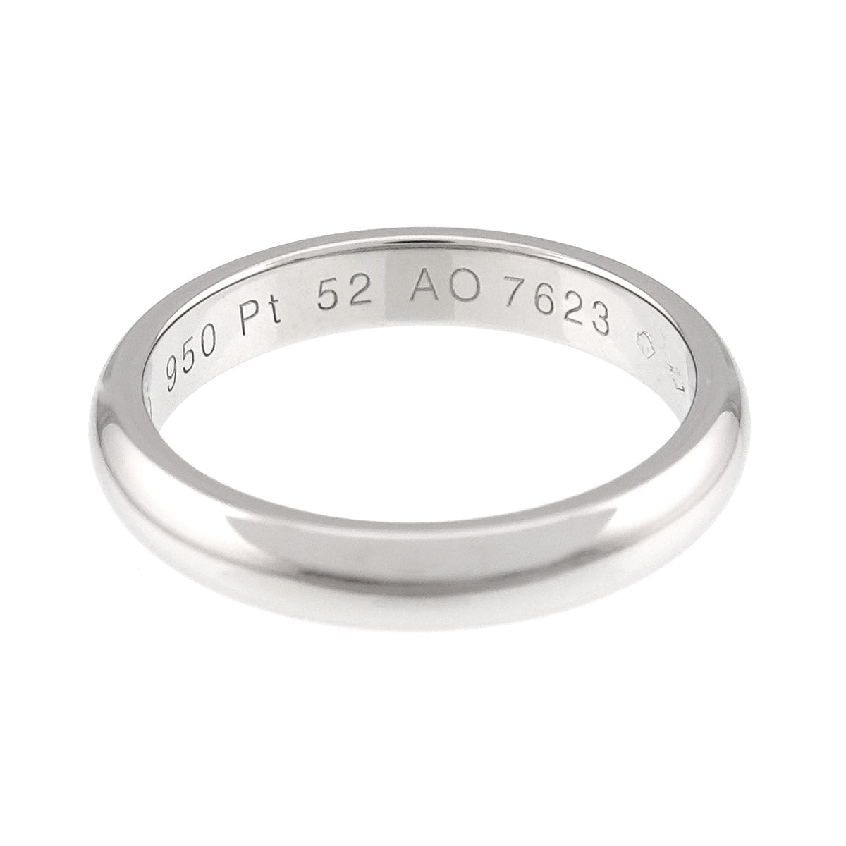 Classic Band Ring Pt Platinum size52 6(US)