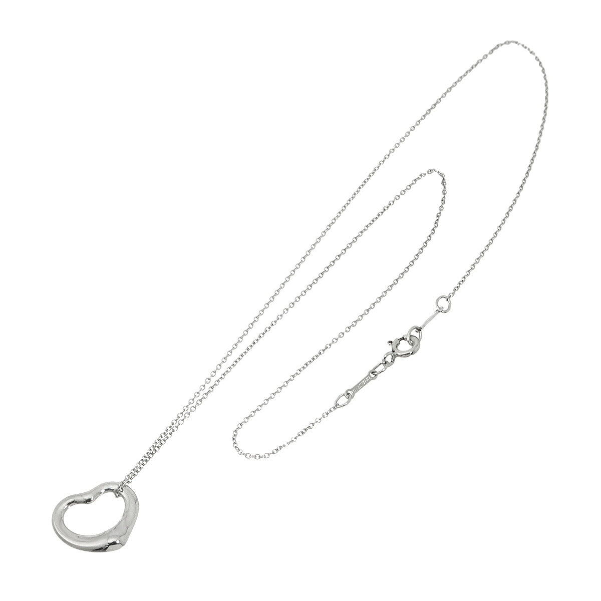 Open Heart Necklace Silver 925