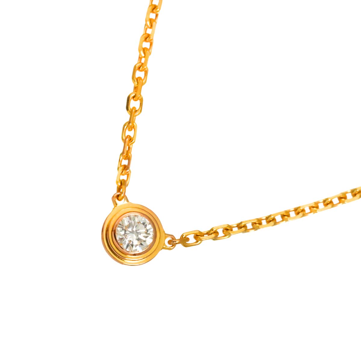 d Amour Diamond Necklace XS 18K Pink Gold 750