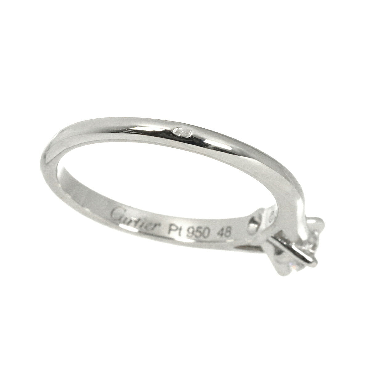 Diamond 0.19ct Ring Platinum size48 4.5(US)