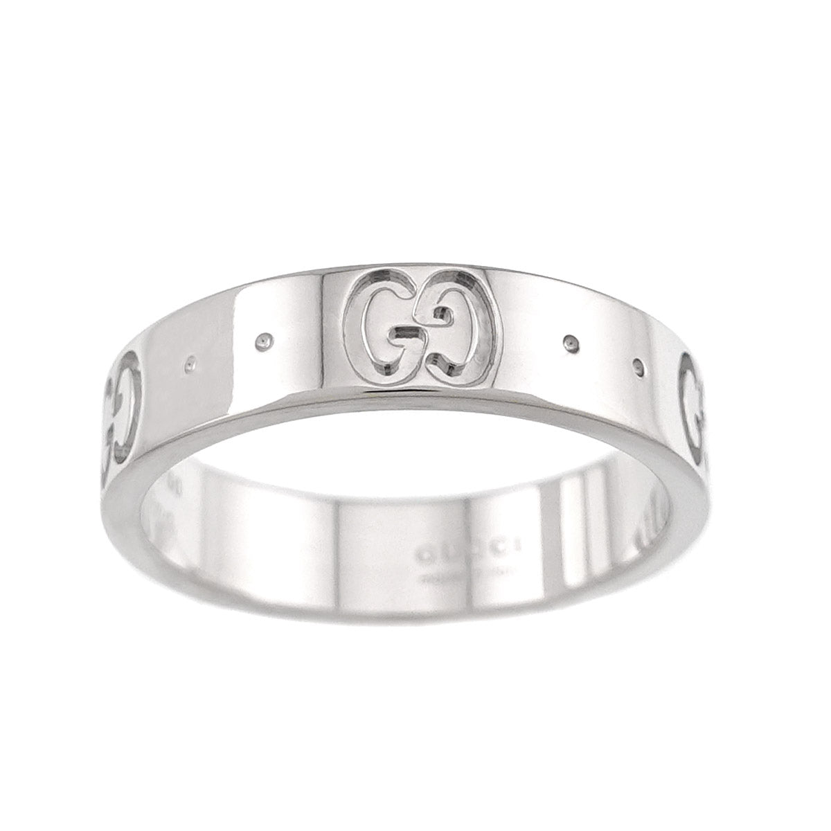 Icon Ring 18K WG White Gold 750 Size7 3.75-4(US)