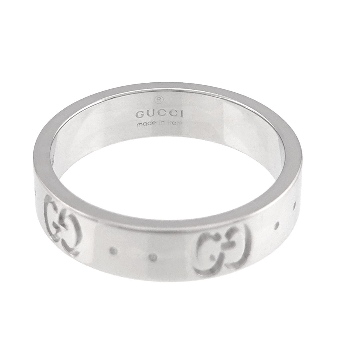 Icon Ring 18K WG White Gold 750 Size7 3.75-4(US)