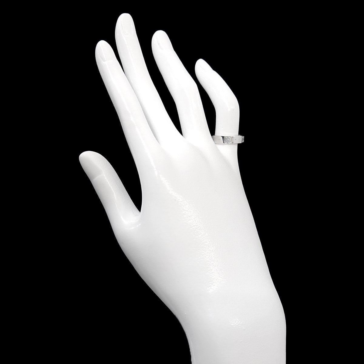 Icon Ring 18K WG White Gold 750 Size7 3.75-4(US)